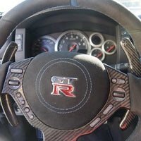 NISSAN GTR R35 CARBON FIBER PADDLE SHIFTERS EXTENSIONS