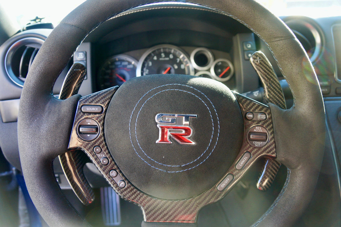 NISSAN GTR R35 CARBON FIBER PADDLE SHIFTERS EXTENSIONS – RPM Nissan