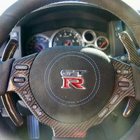 NISSAN GTR R35 CARBON FIBER PADDLE SHIFTERS EXTENSIONS