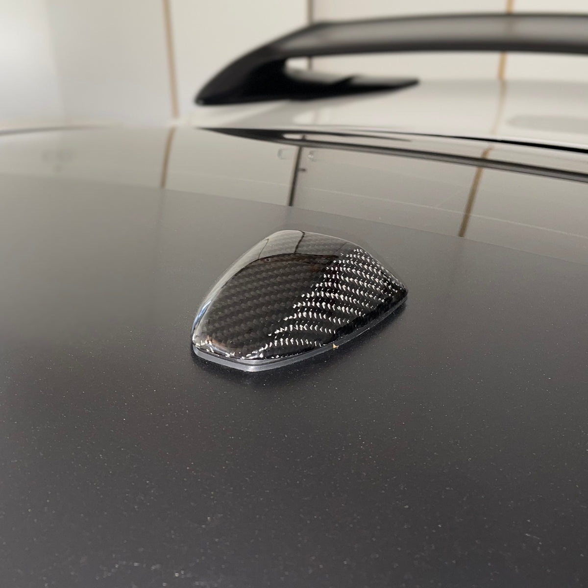 Real Carbon Fiber Roof Antenna Cap Cover – Fits Nissan GTR 2008-2016